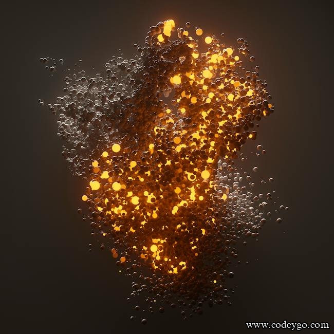 lights and floating bubbles
